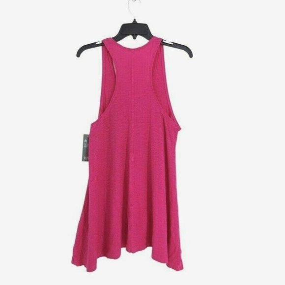 NEW Eileen Fisher Tank Top Sz Small Scoop Neck Racerback Swing Tunic Pink - Picture 2 of 6